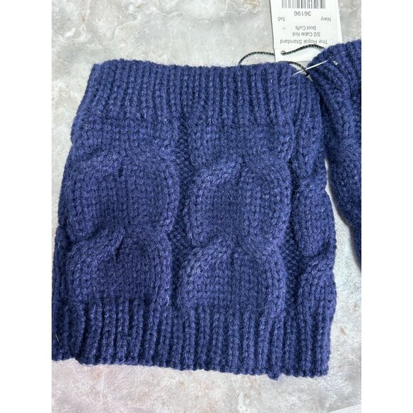 The Royal Standard Cable Knit Boot Cuff in Navy - OS - NWT - Picture 2 of 4